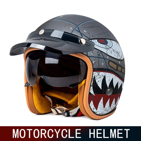Three-Quarters Retro Open Face Helmet &ndash; Ultra Lightweight MT-5-4 / XL