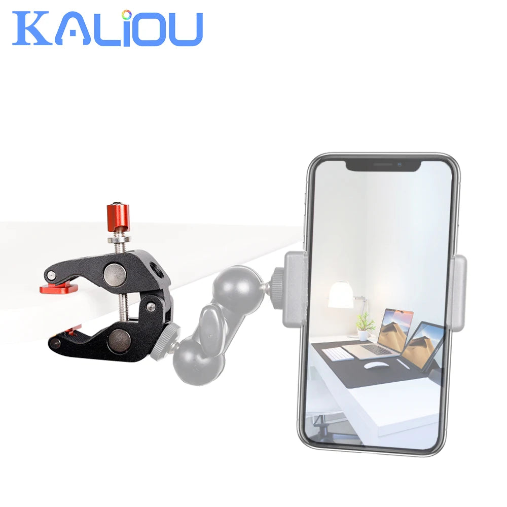 Multifunctional Super Clamp with 1/4&quot; Thread for Camera and More - AEVYVKV