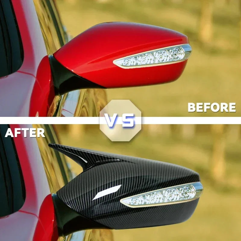 Tampa de Espelho em Look de Carbono para Hyundai Sonata 2011-2014