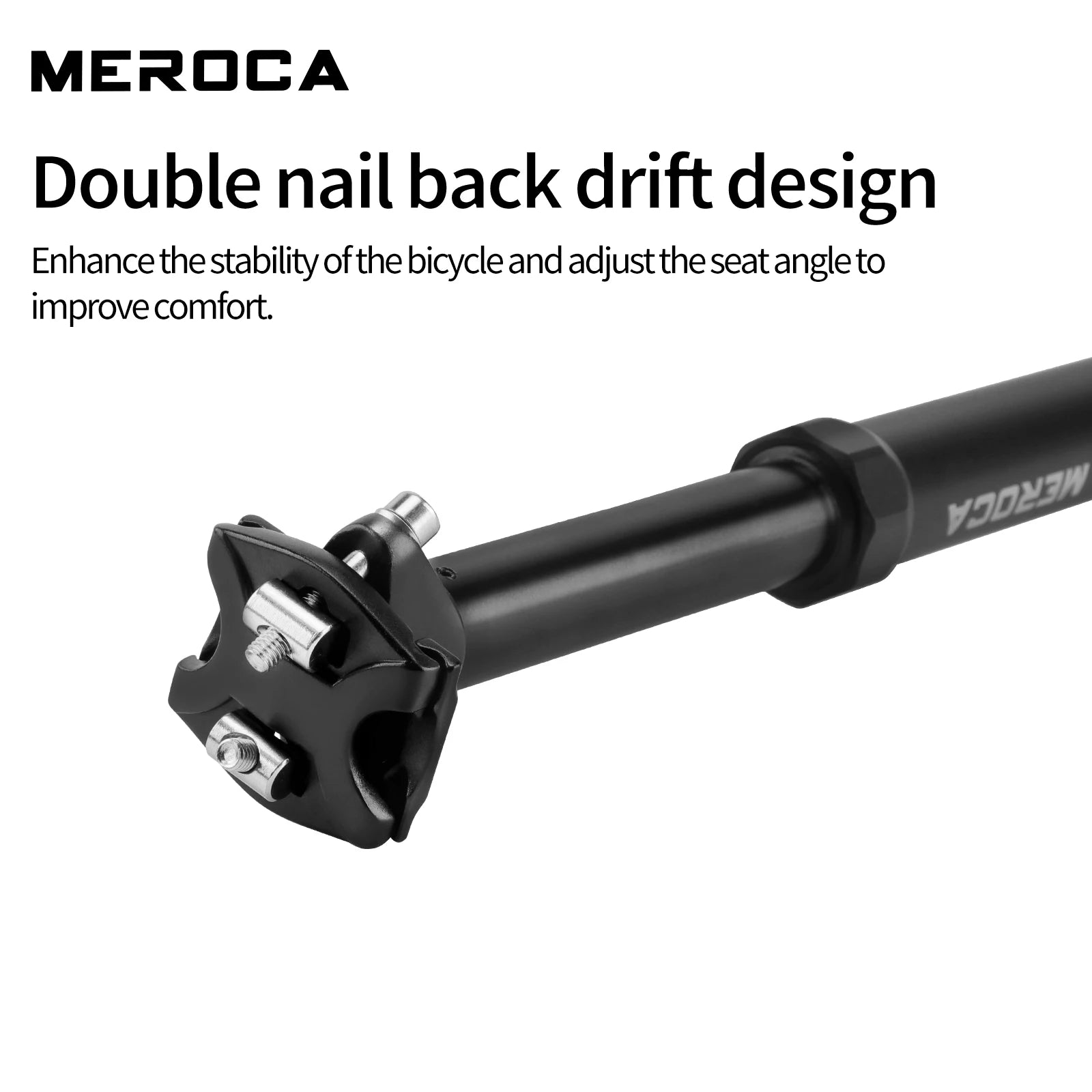 MEROCA Bike Dropper Seat Post - Internal Routing, Alloy, 30.9/31.6mm ...