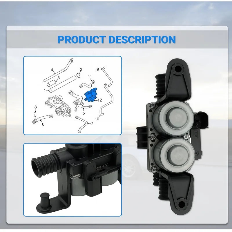 Heater Control Valve 64116906652 for BMW E60 535i 535xi 545i 550i E63 X5