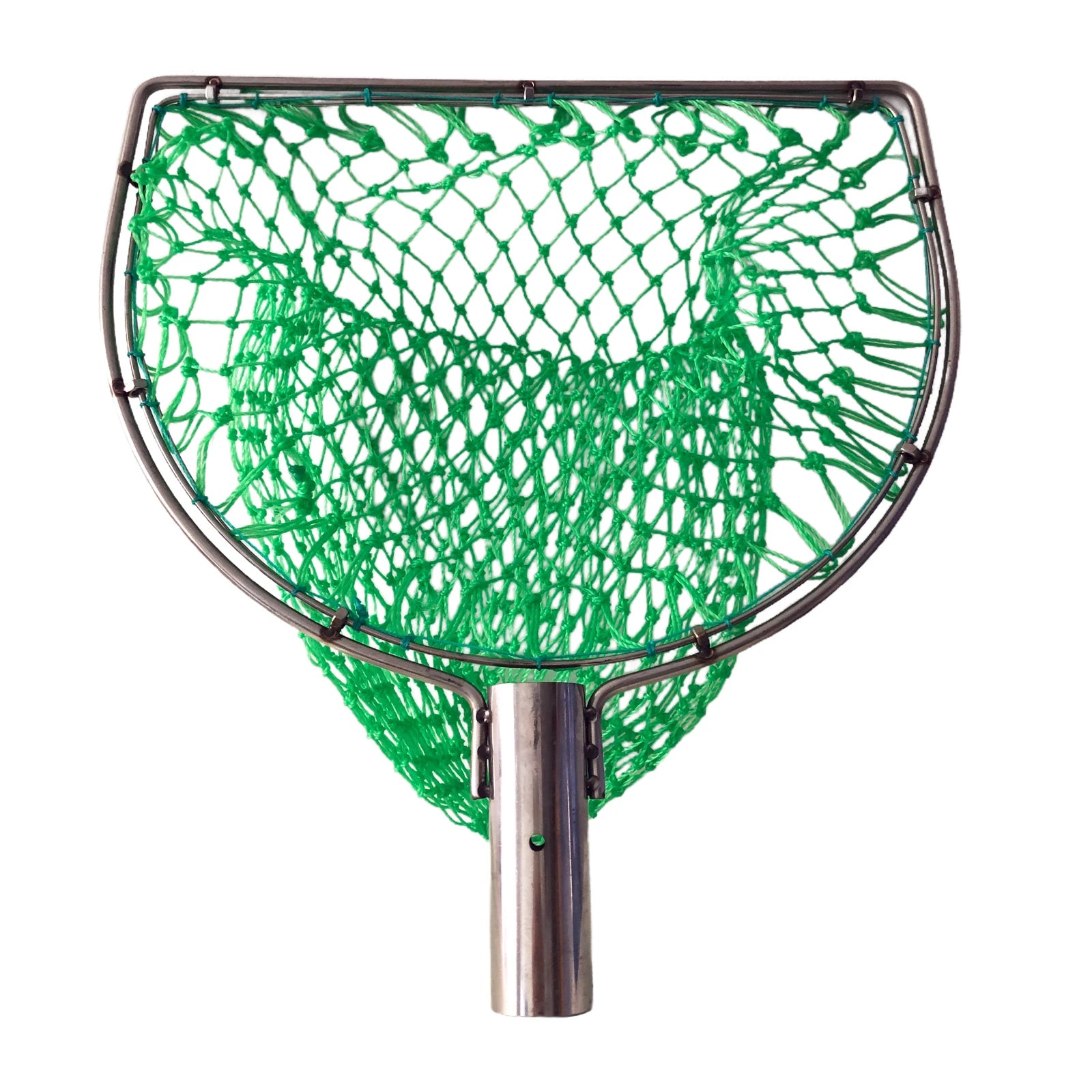 POUI COME DREAM Durable Stainless Steel Double Ring Fishing Landing Net Length 35cm