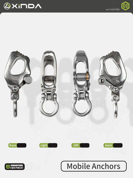 Xinda Climbing Descender &ndash; Stainless Steel Construction