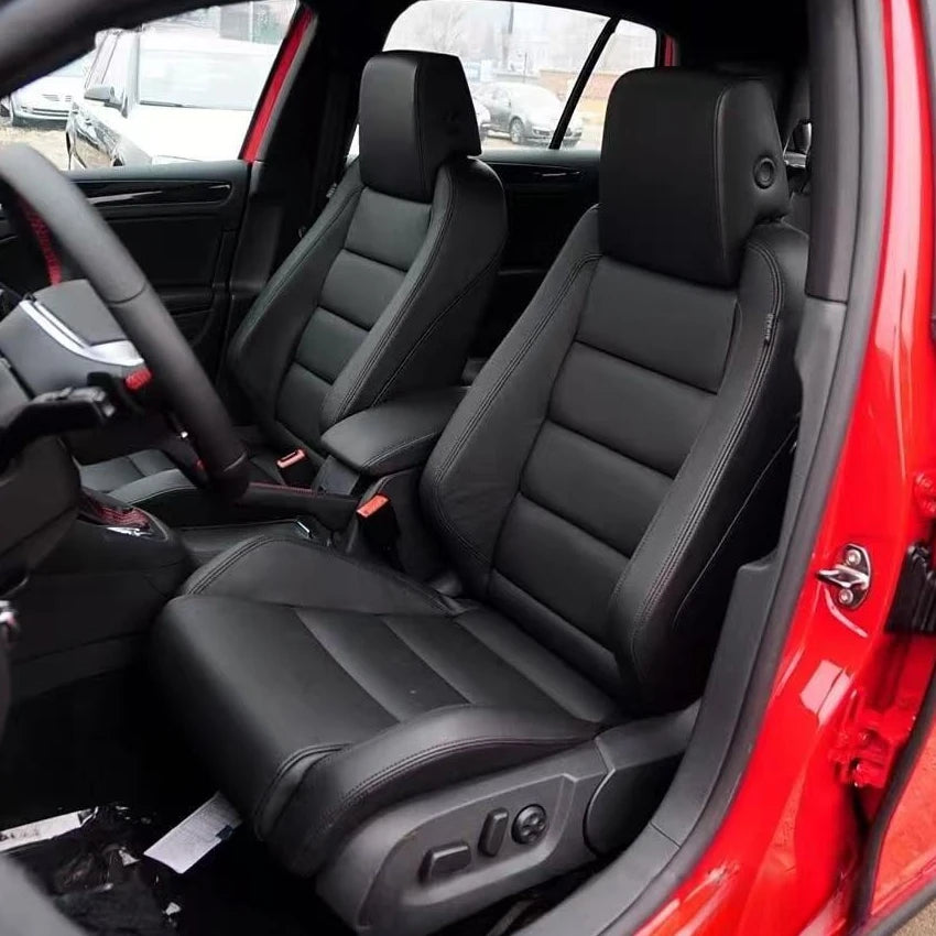 Huse pentru scaunele din față din piele Nappa pentru VW Golf 6 GTI 2009 2012