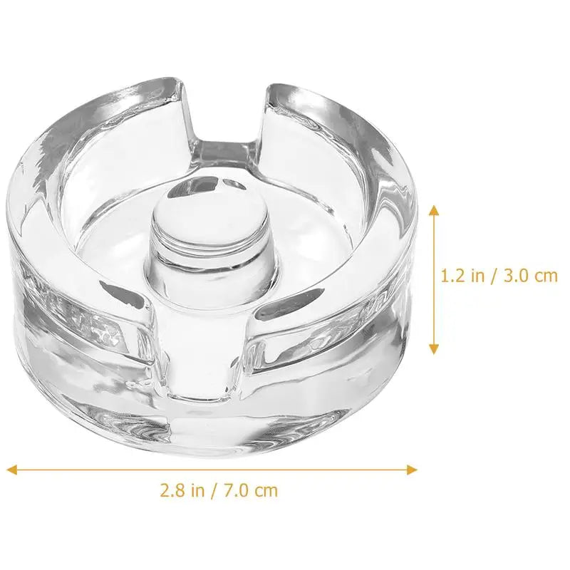 Small Transparent Fermentation Weight Lid &ndash; Glass Weights