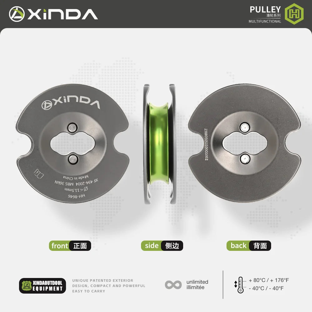 Xinda Rock Climbing Bidirectional Pulley &ndash; Efficient Lifting