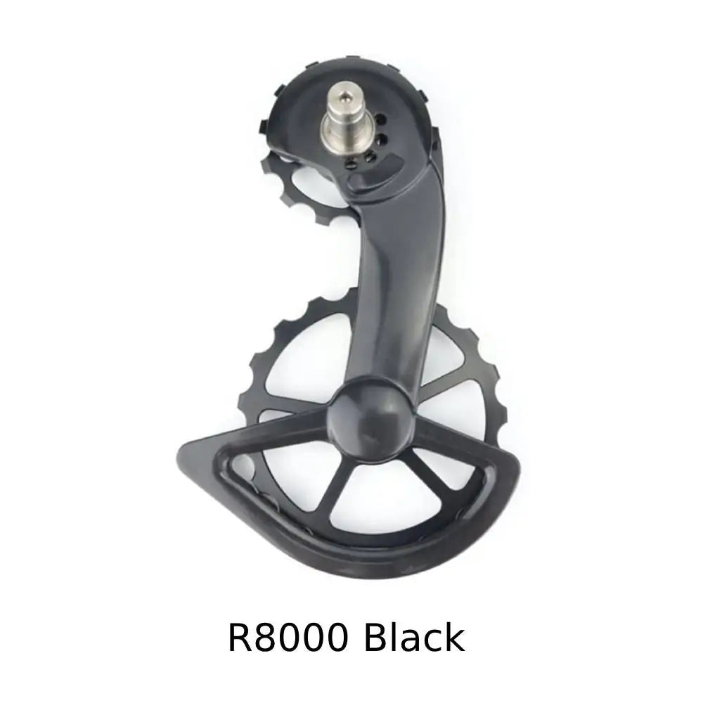 Rigging Sheaves Road Bike Carbon Fiber Ceramic Bearing Guide Wheel &ndash; High Performance Rear Wheel Pulley for Gearbox R8000 Black