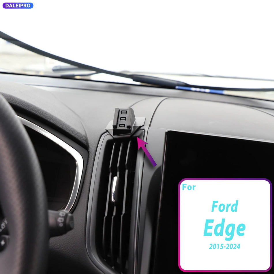 Baza uchwytu na telefon dla Ford Edge z portem ładowania 66W 2015-2024 ABS