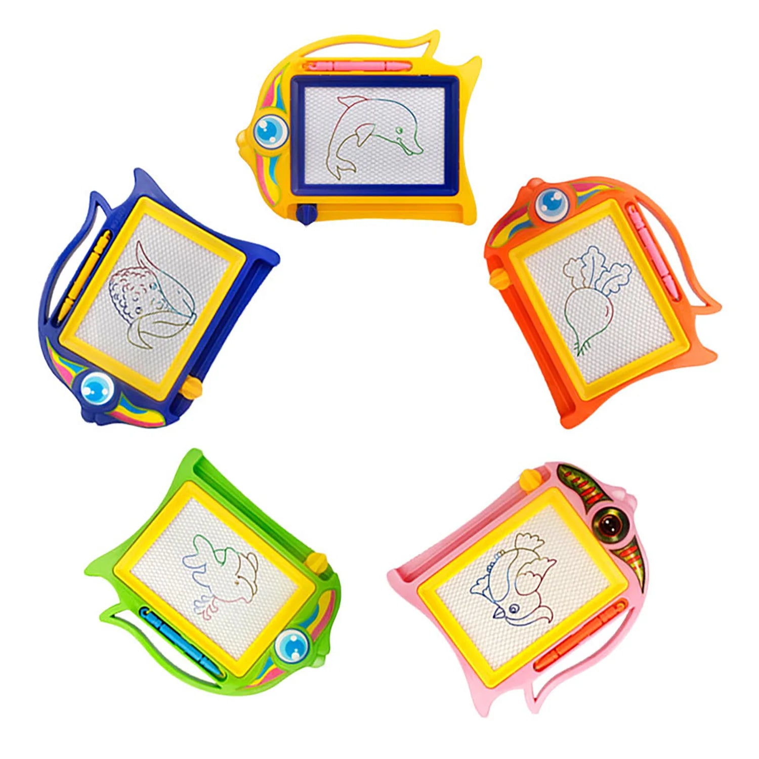 Cartoon Magnetic Drawing Board &ndash; Early Education Puzzle Toy 5pcs