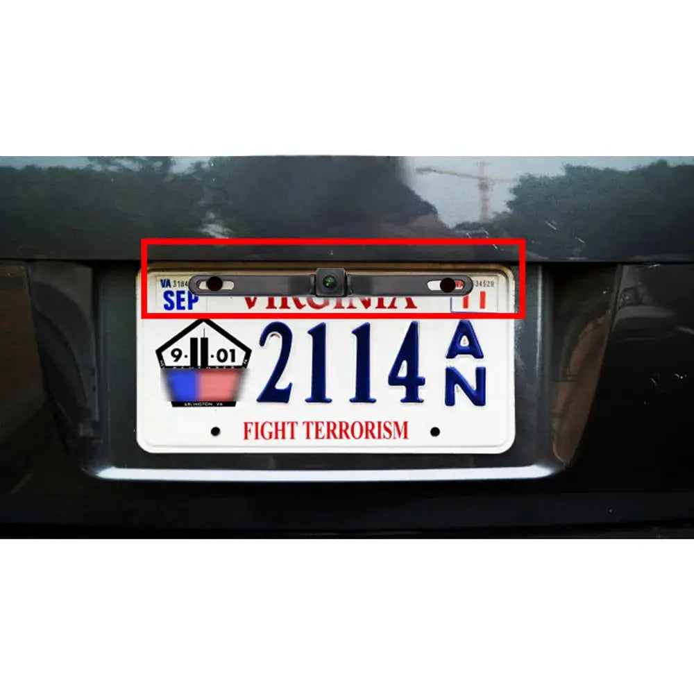 180 Degrees 4K 1080P Car Rear View Camera AHD Waterproof Small License Plate Frame Night Vision CCD Backup Car Reversing Camera by InterCyprus Trading Ltd