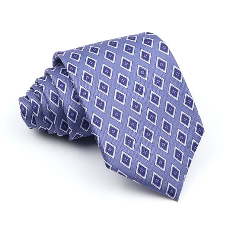 Super Soft Silk Floral Tie for Men in Red and Blue 11 / CHINA