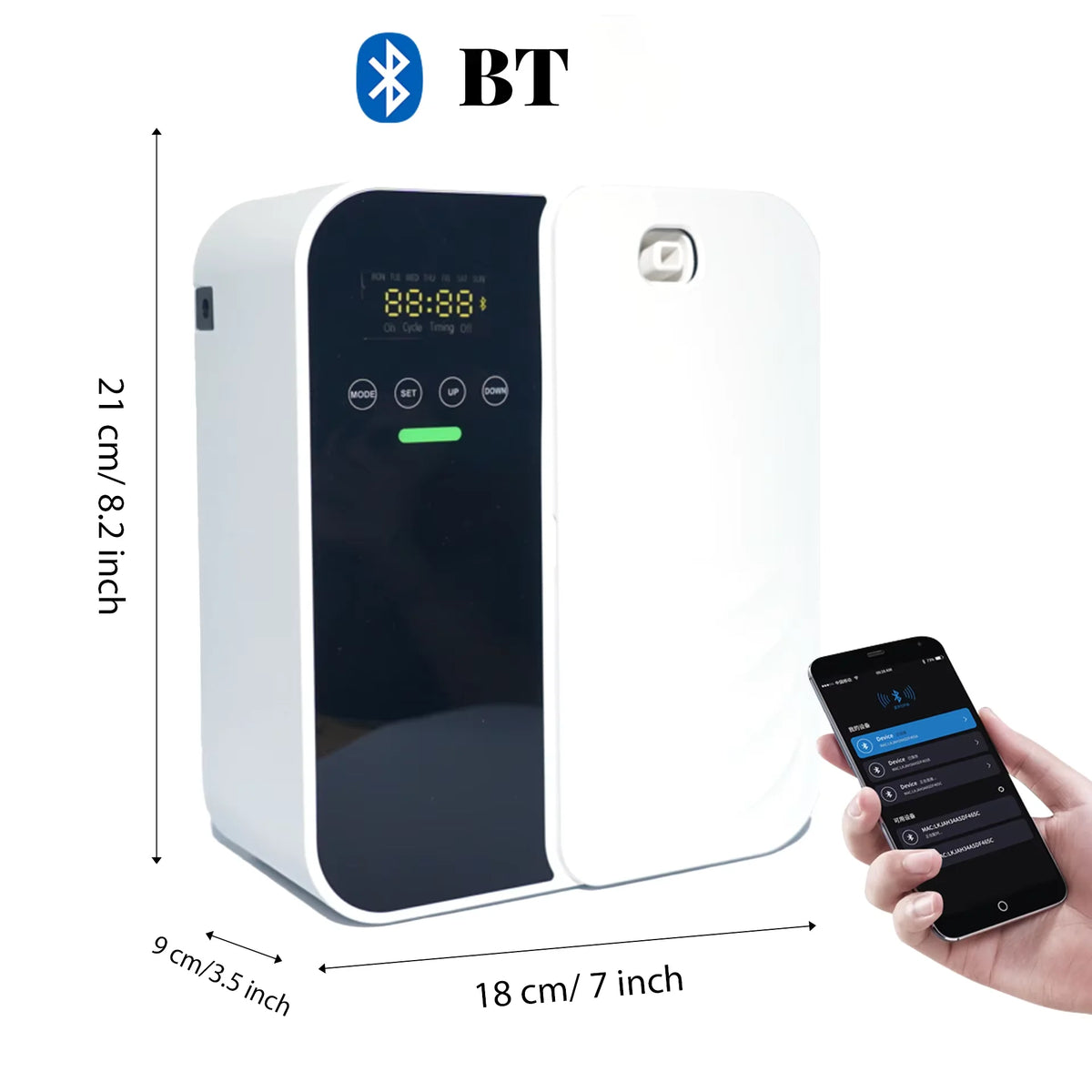 Smart Diffuser &ndash; 1000m3 Coverage Bluetooth Wall Mount White Bluetooth / UK