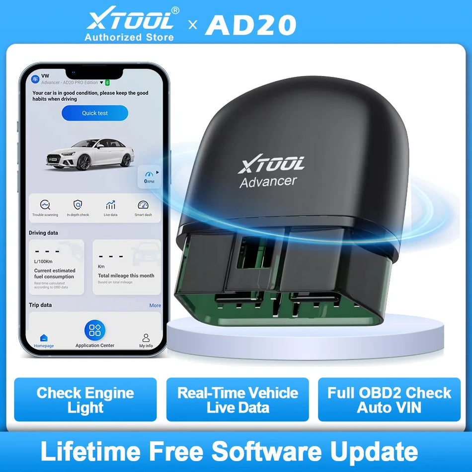 XTOOL Advancer AD20 Mini Bluetooth OBD2 Scanner für Android/iOS Codes lesen/löschen