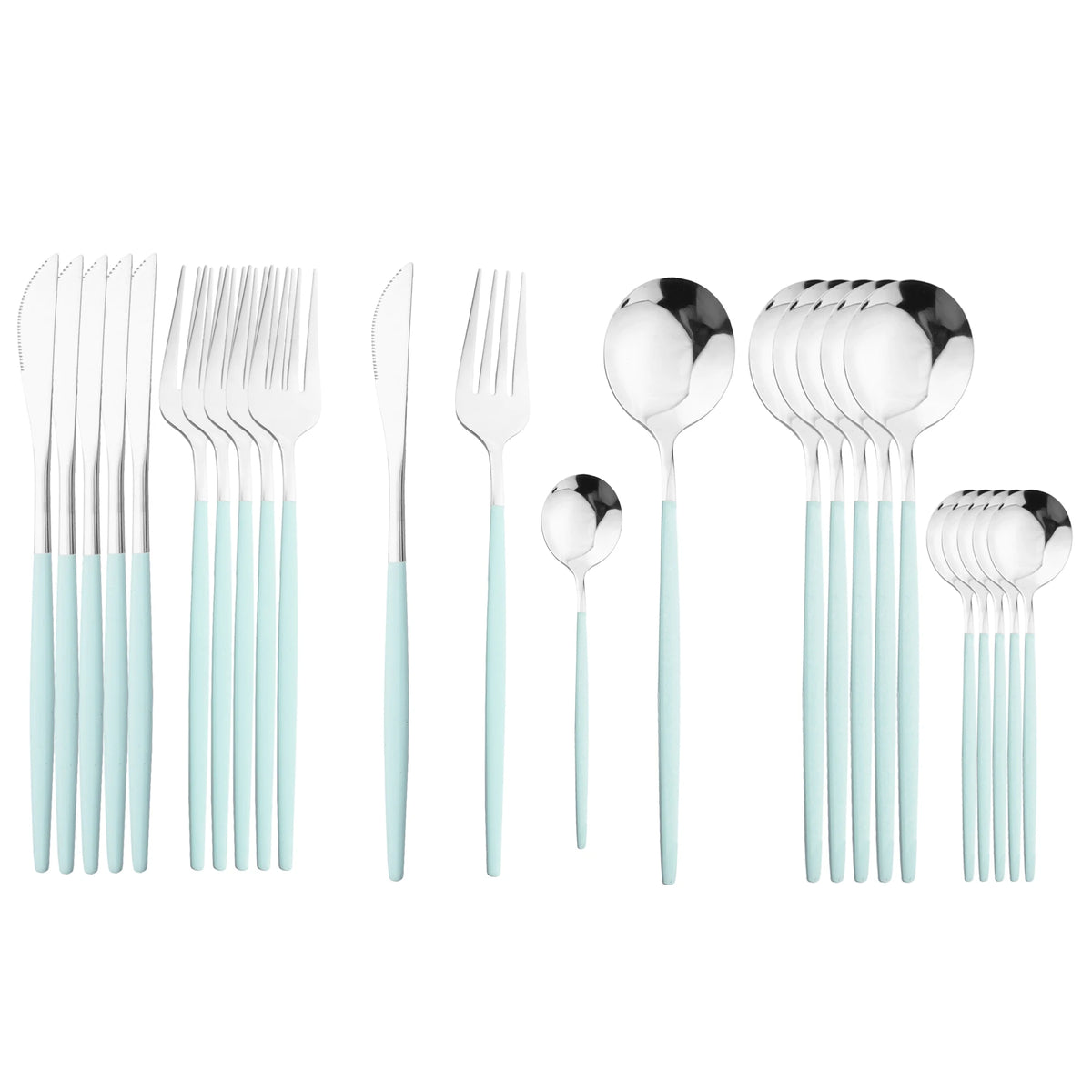 24Pcs Stainless Steel Dinnerware Set &ndash; Eco-Friendly Design