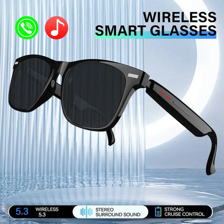 LAXASFIT Smart Anti Blue Light Sunglasses Bluetooth Camera Sunglasses