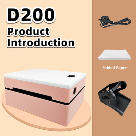 Marklife D200 Bluetooth Thermal Label Printer &ndash; Compact 4x6 D200 KIT UK PLUG