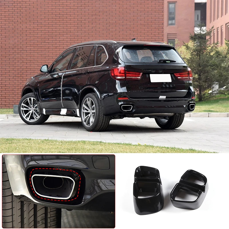 Черная наклейка на заднюю крышку для BMW X5 X6 F15 F16 M Sport