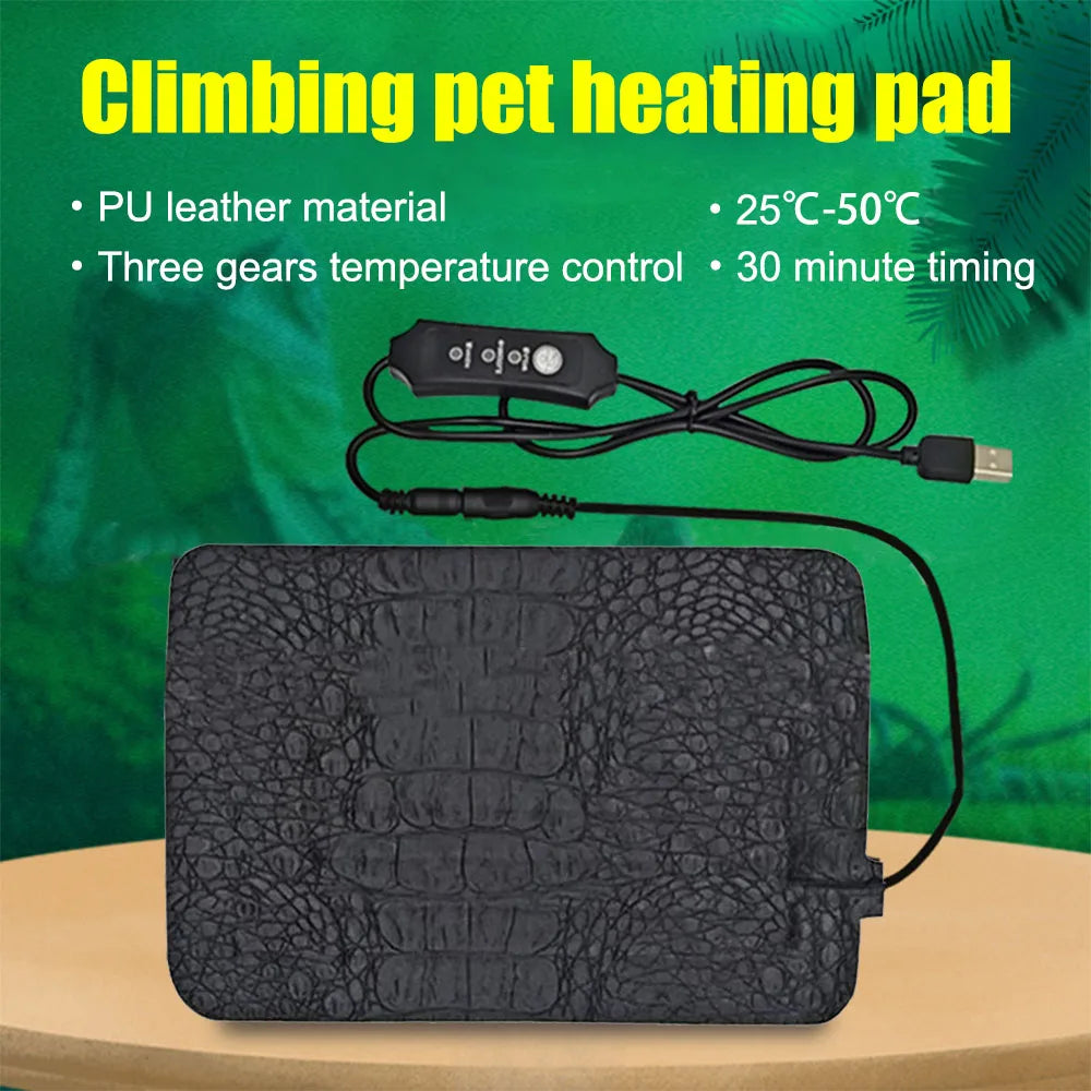 USB Heating Pad Reptile Heat Mat &ndash; Adjustable Temperature