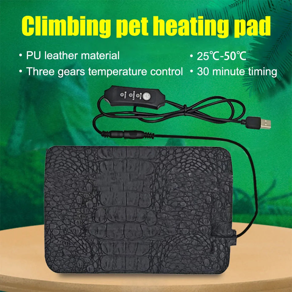 USB Heating Pad Reptile Heat Mat &ndash; Adjustable Temperature