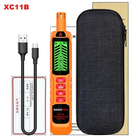 XC11AB Combustible Gas Leak Detector Mini Handheld With LCD XC11B bag