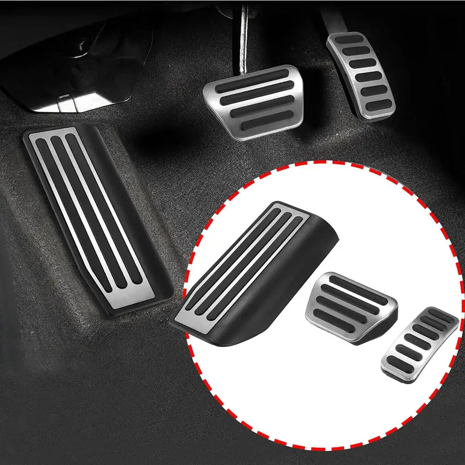 Stainless Steel Non Slip Pedal Covers For Land Rover Discovery 5 by InterCyprus Trading Ltd