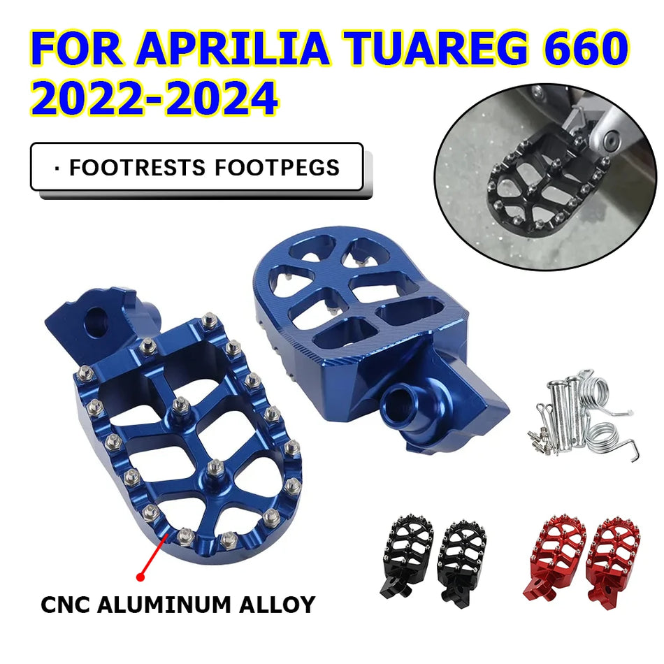 Pedais CNC de Alumínio para Pés Aprilia Tuareg 660 para Tuareg 660