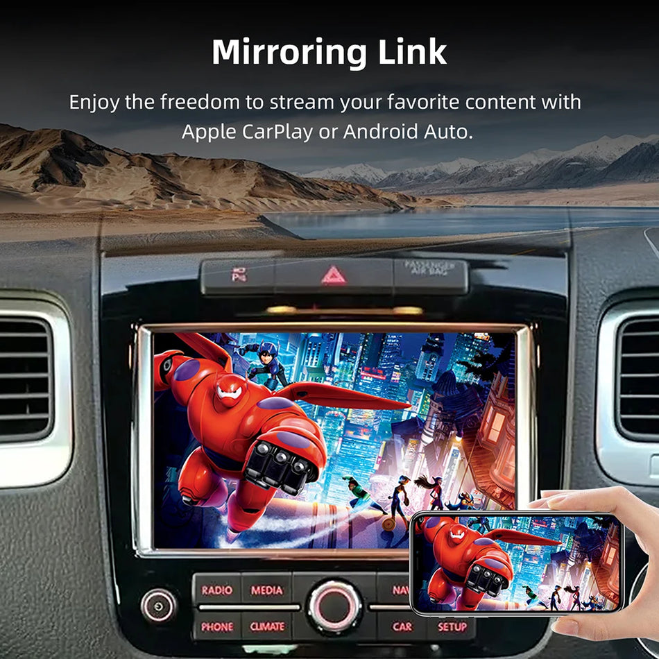 Volkswagen Touareg Retrofit CarPlay And Android Auto Module Wireless OEM Style