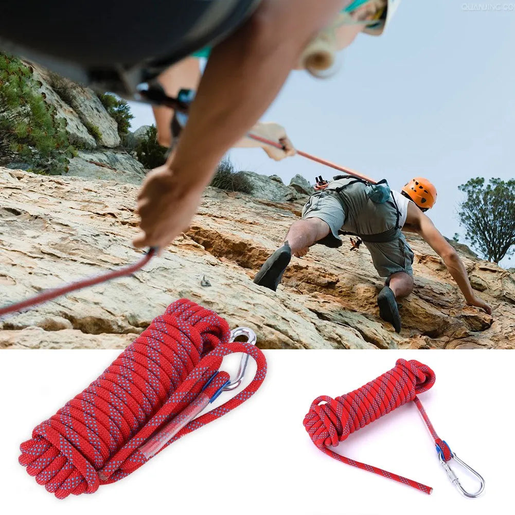 10mm Heavy Duty Paracord Panchute Corad Lanyard with Carabiner Climbing Rope Accessory