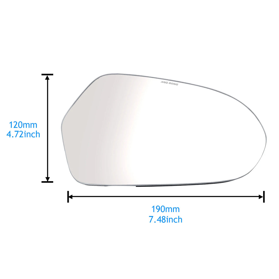 Mirror Glass for Audi A6 C7 2011-2018 Right Heated Convex Wing Mirror Direct Replacement