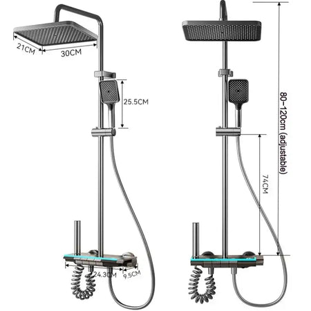 4 Functions Digital Temperature Shower System &ndash; Easy Install