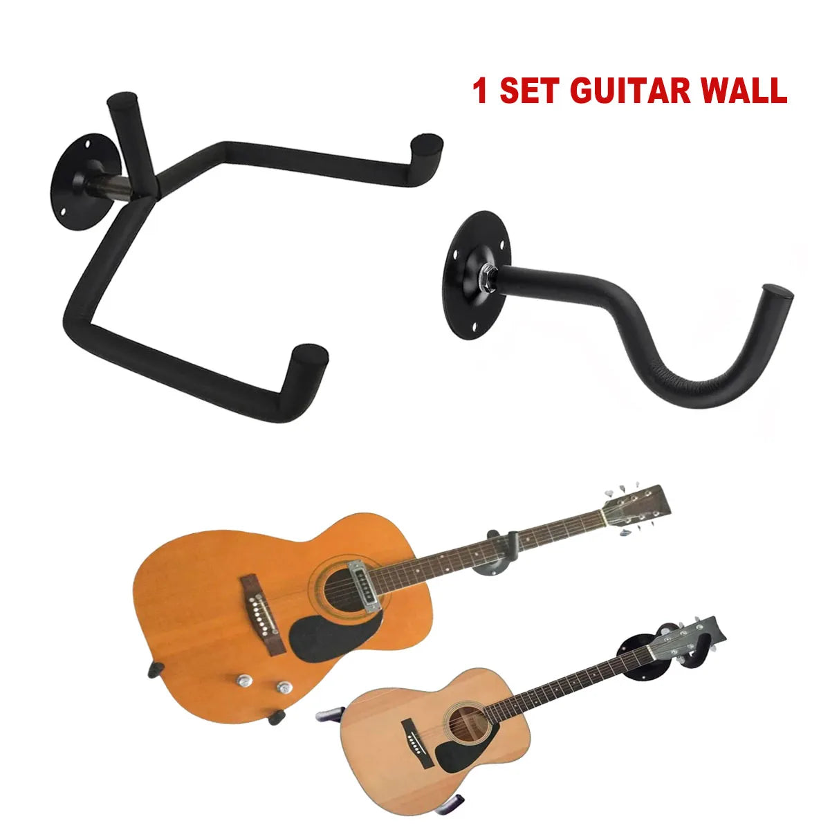 Metal Guitar Wall Mount Hanger &ndash; Foam Wrapped Iron Frame