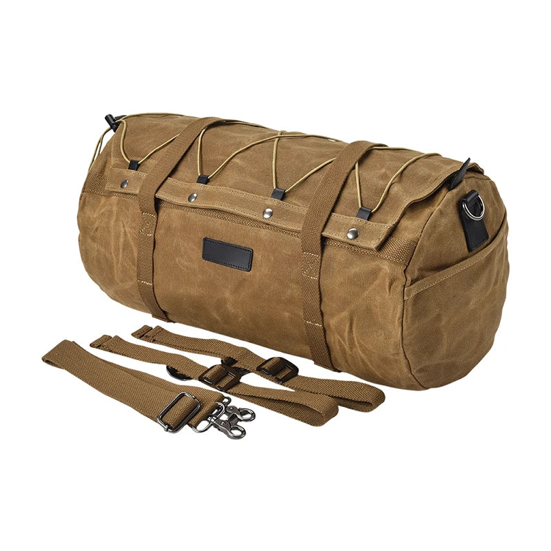 Motorcycle Rear Bag &ndash; Waterproof and Durable Storage Solution Khaki