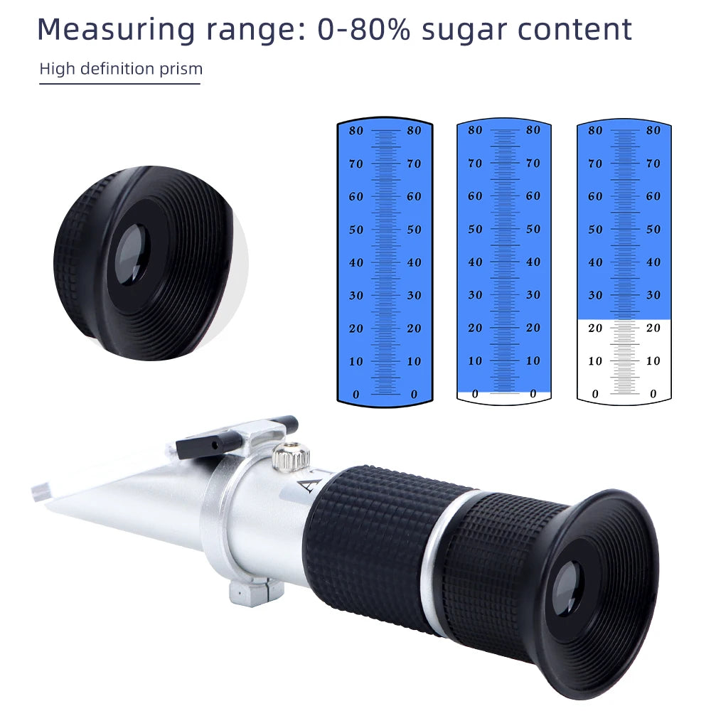 Handheld Honey Refractometer &ndash; Accurate Brix Measurement Up to 80%
