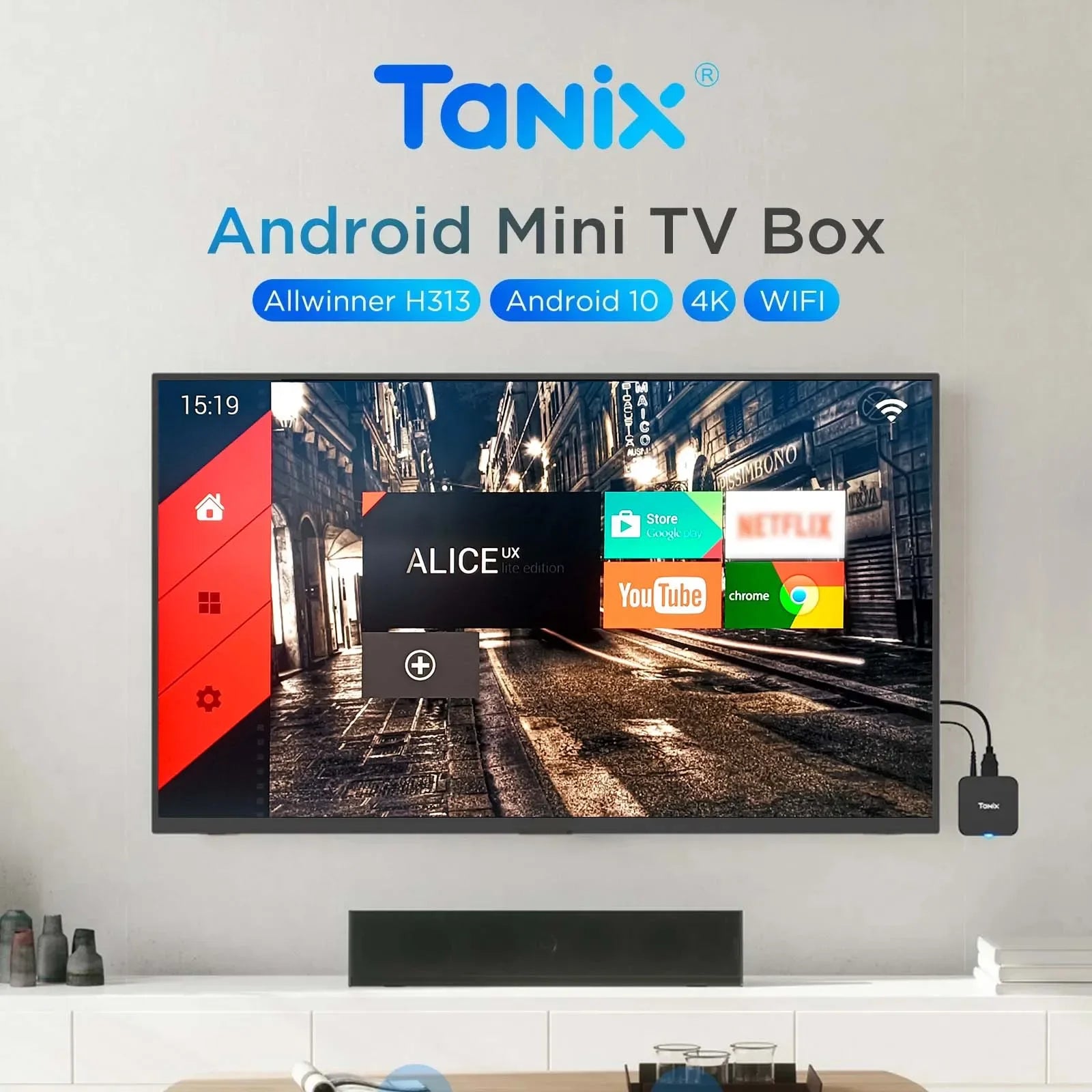 Tanix TX1 Android 10 TV Box - 4K HDR, Allwinner H313, 8GB/16GB Storage