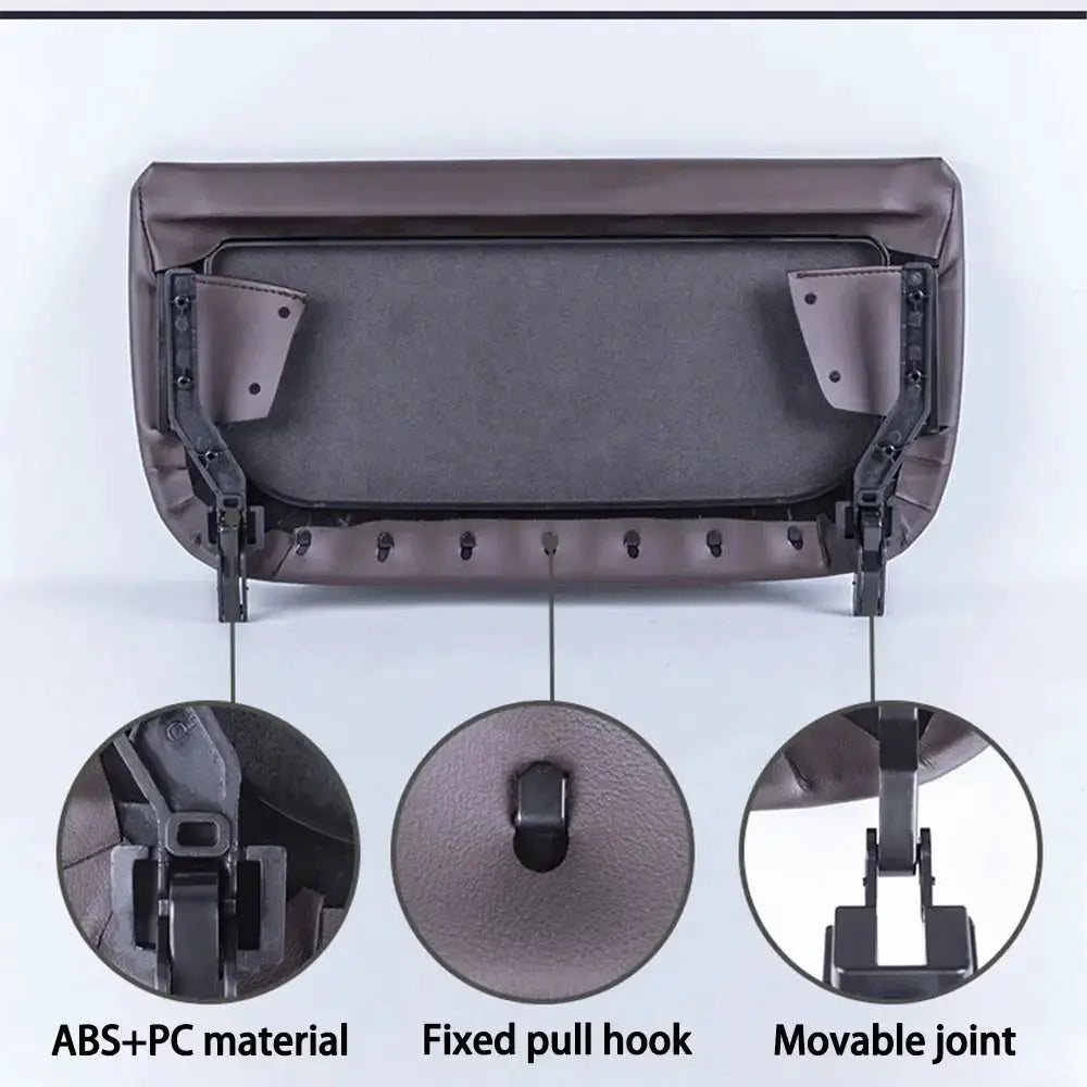 For BMW 5 7 GT Series 2009-2017 F10 F11 F01 F02 F07 Car Seat Back Panel Leather Backrest Storage Pocket Cover by InterCyprus Trading Ltd