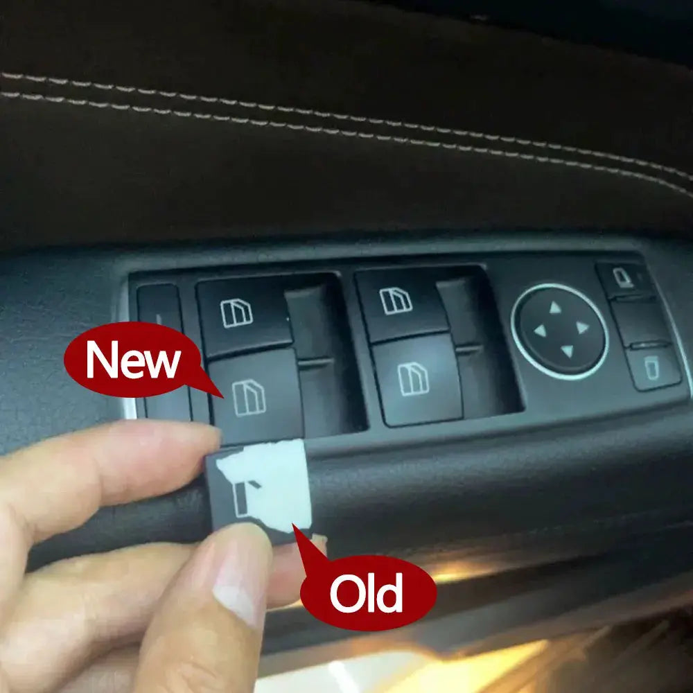 Car Interior Window Button Switch Cover Cap For Mercedes Benz A B C E GLA GLK Class W176 W246 W204 W212 W207 W156 X204 by InterCyprus Trading Ltd