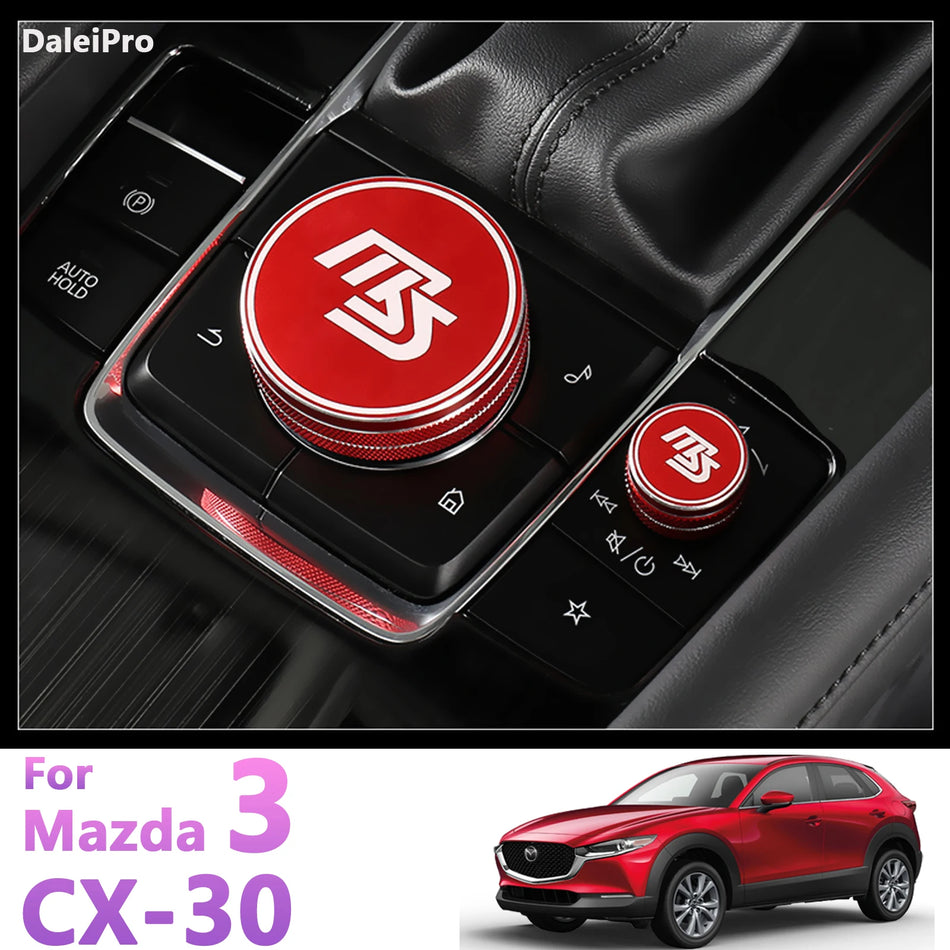 Copertura Trim Anello del Pomello del Cambio in Lega di Alluminio Mazda CX30