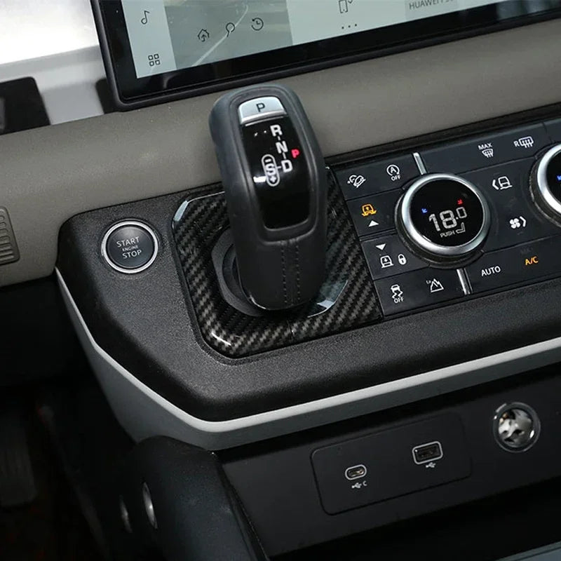 Autocolant capac inferior consola schimbător Land Rover Defender