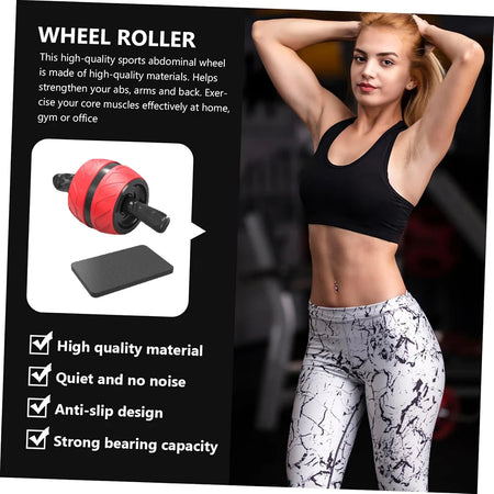 Rebound Ab Roller Belly Wheel - Knee Mat Included Comfort