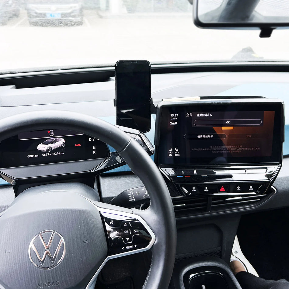 VW ID3 Trådlös Laddning Bil Telefonhållare Basfäste