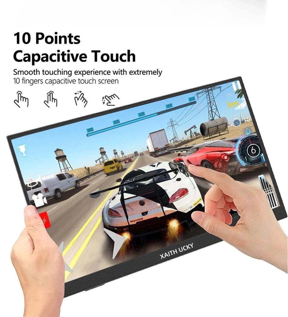 Monitor de gaming tactil de 16 inch cu difuzoare pentru PS4 PS5 Xbox laptop
