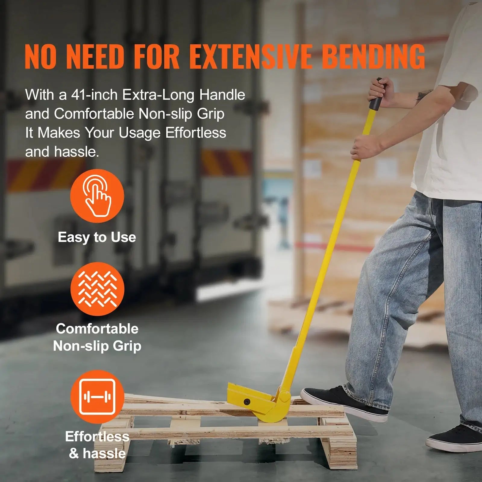 Pallet Pry Bar Buster &ndash; Ultra Strong Carbon Steel