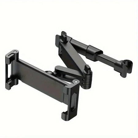 Car Tablet Holder Headrest Ipad Mount - Telescopic Secure black