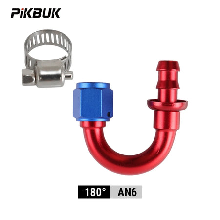 AN4 AN6 AN8 AN10 AN12 Hose End Fittings With 180 Degree Push-On by InterCyprus Trading Ltd