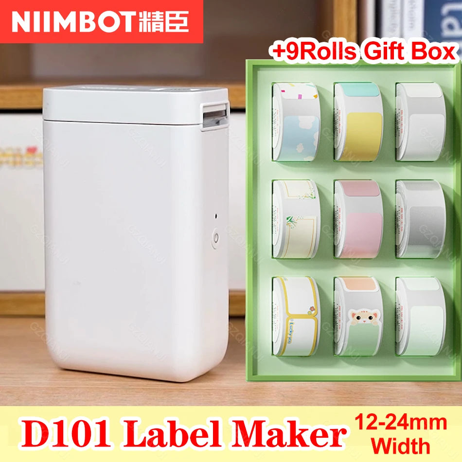Niimbot 25mm Termalni tiskalnik nalepk D11 nadgradnja z 6/9 rolami