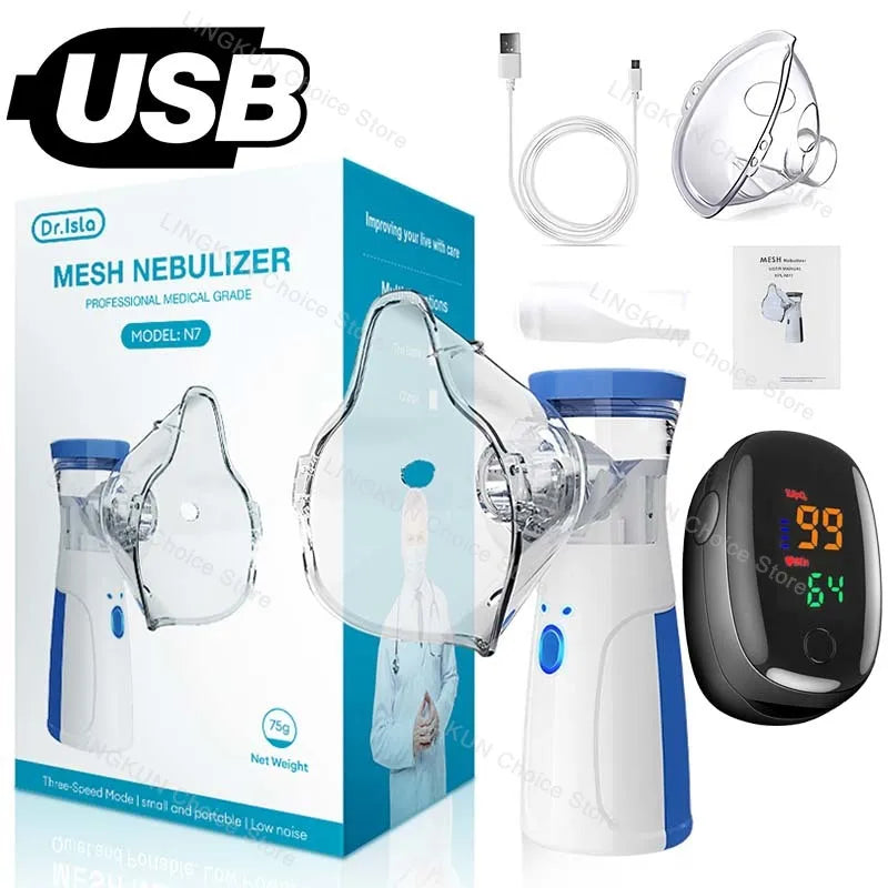 YUKUI Fingertip Pulse Nebulizer &ndash; Portable Asthma Inhaler with Dual Mode Mode 12