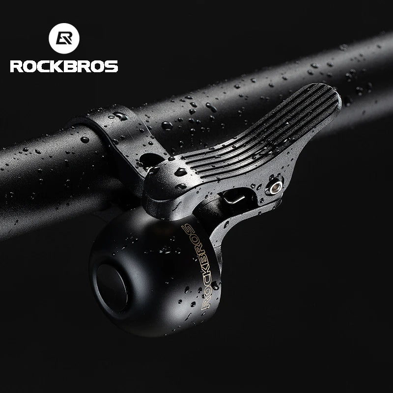 ROCKBROS Alloy Bike Bell with Crisp Sound and Easy Installation