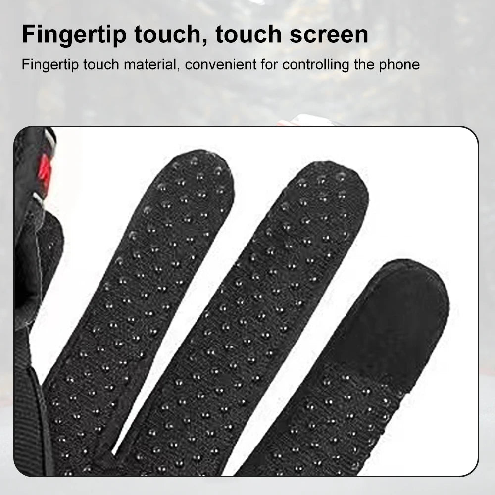 Breathable Full Finger Motorcycle Gloves for Men and Women