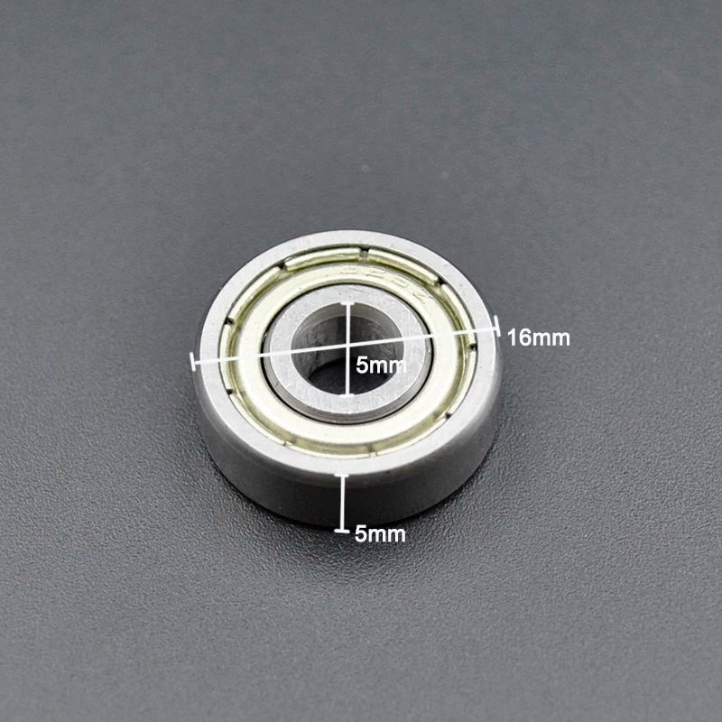 625ZZ 5x16x5mm Deep Groove Ball Bearings - High Precision 625ZZ / CHINA / 10Pcs