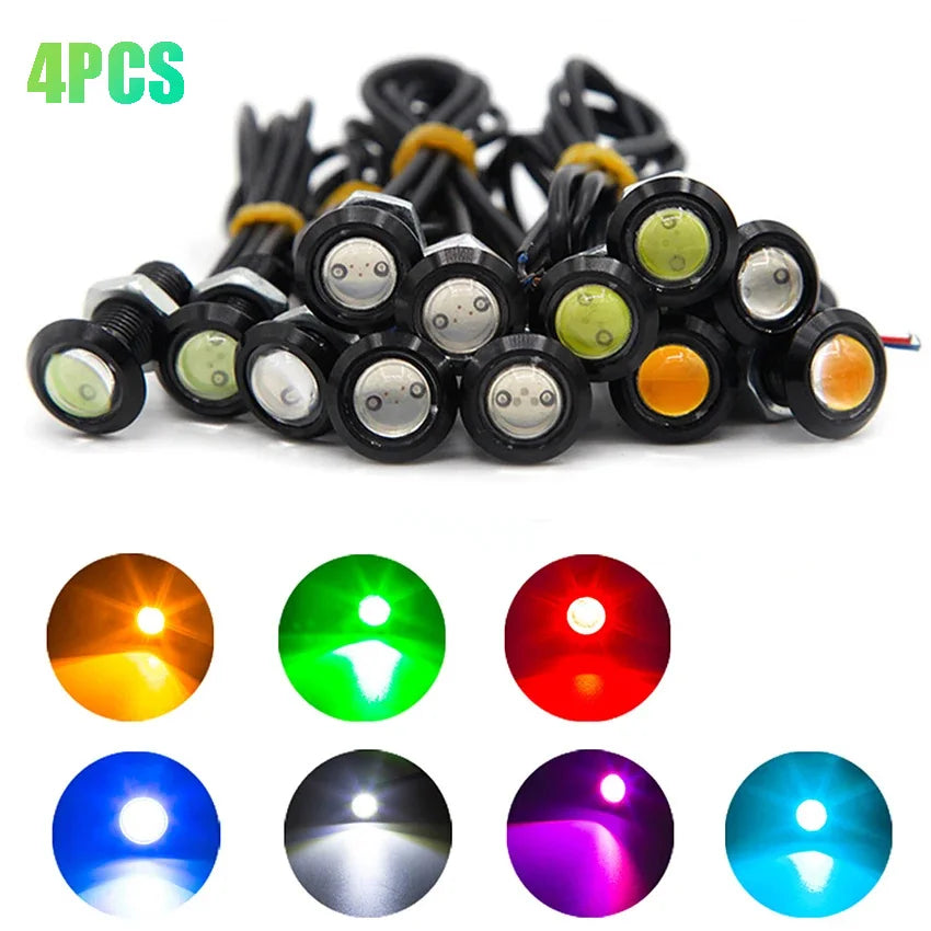 KEVANLY 4Pcs Eagle Eye LED Daytime Running Lights &ndash; Super Bright Visibility